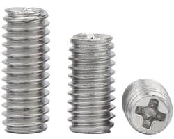 Madenschroeven M2,5 x 2,5 mm - 100 Stuks - Roestvrij Staal - Pinschroeven - Bevestigingselementen - Schroefdraadpennen