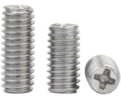 Madenschroeven M2,5 x 2,5 mm - 100 Stuks - Roestvrij Staal - Pinschroeven - Bevestigingselementen - Schroefdraadpennen