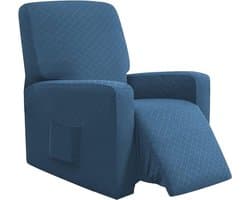 Elastic Stoelhoes voor Volledige Bescherming van Ligstoelen - UV-bestendig, Waterdicht en Ademend (Jeansblauw)
