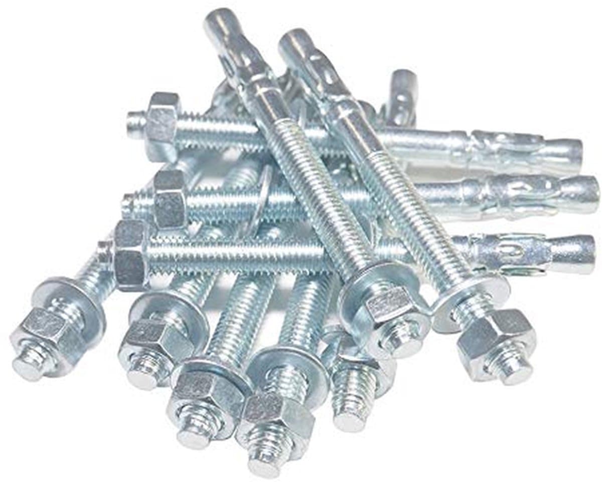 Boutankers M10 - Wigankers pluggen - Bevestigen in beton - ETA-05/0241 goedgekeurd - 80 mm lengte - Verzinkt — afbeelding 1