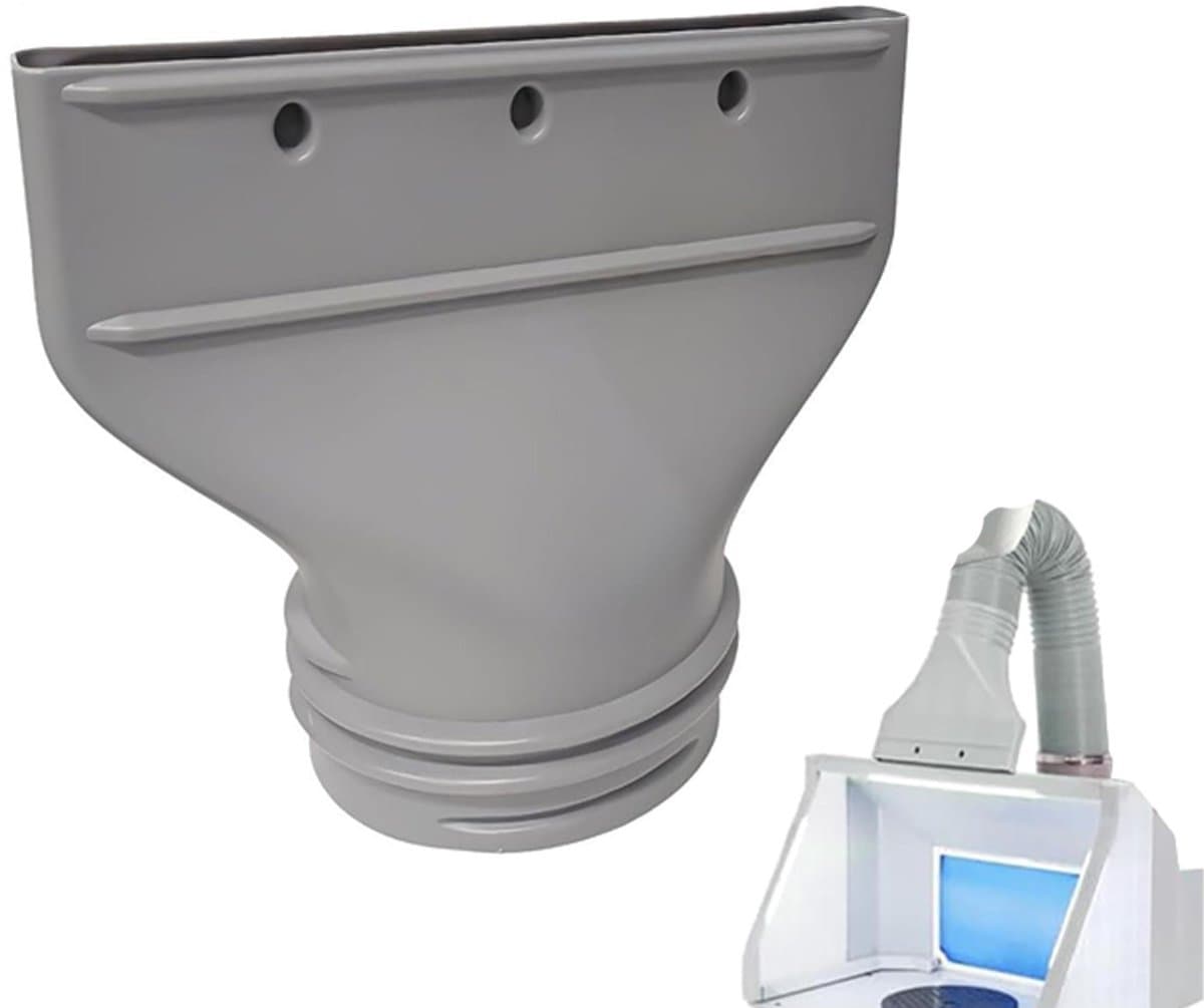 Afvoerslang Airco Klimaat - Koppelstuk Mobiele Airco Afvoerslang - Adapter voor uitlaatpijp van airconditioner - Airconditioning afvoerslang - Verlengstuk van de uitlaatpijp van de airconditioning - Geschikt voor Ø13-15cm - Grijs — afbeelding 1