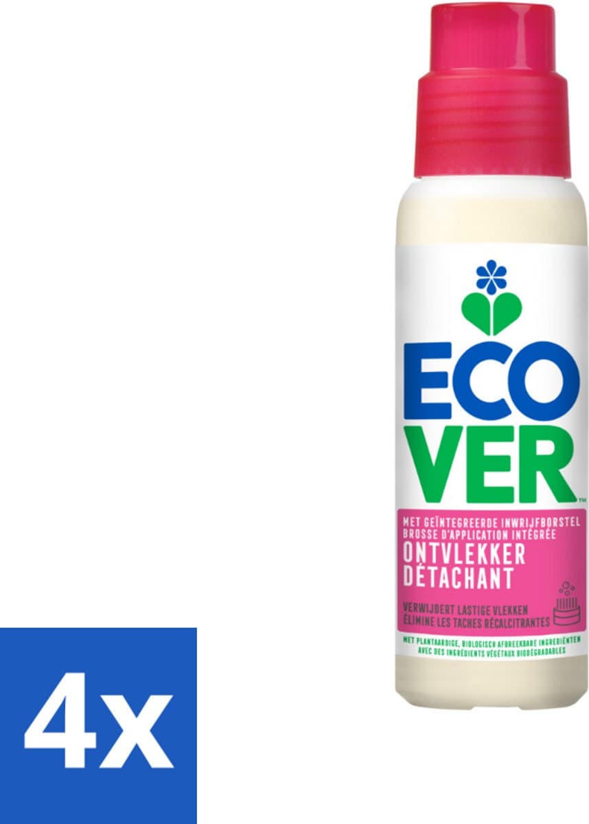 4 x Ecover - Ontvlekkingsmiddel - 200 ml - Vlekken Verwijderen - Ontvlekker - Biologisch Afbreekbaar - Plantaardige Formule - Lavendelgeur — afbeelding 1