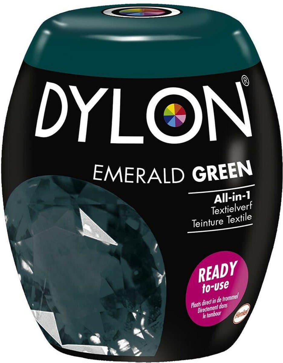 Dylon Textielverf Emerald Green - 3 x 350 gr - Voordeelverpakking — afbeelding 1