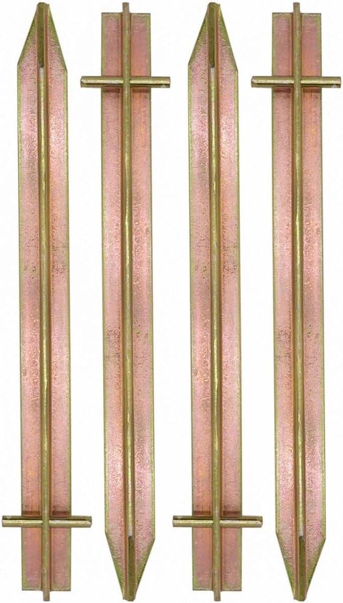 4 Stalen T-profiel Haringen - 300x25mm Tentharingen voor Harde Grond - Ankers en Tentnagels Haring Set — afbeelding 1
