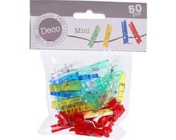 Store_9 - Mini-wasknijpers - Knutselen - 30 mm - Kleurrijk transparant - Cadeauknijpers - Decoratie voor foto's - 25 stuks