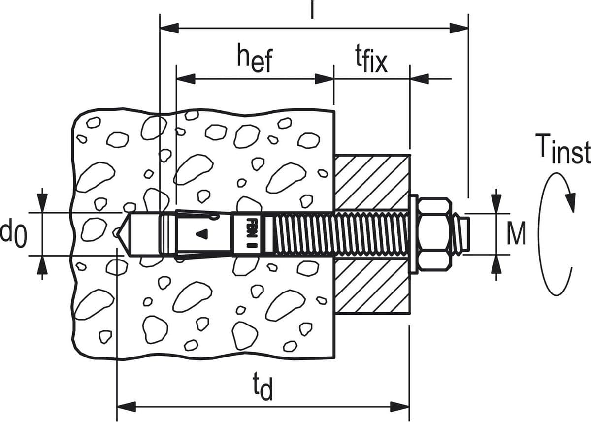 Stalen ankers - Betonbevestiging - Binnenbevestigingen monteren - Hoog draagvermogen - 8/10/71 mm - Zilver — afbeelding 1