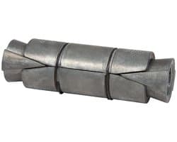 Dubbele Uitbreiding Anker - Bevestigingsanker Beton - Vastzetten Materialen - Corrosiebestendig Zinklegering - 100 Stuks - Zilverkleurig