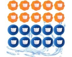 Allecto - opvangbakken wasmachine - herbruikbare opvangballen - sterke reinigingskracht - 20 stuks - huisdieren verzamelen - veilig voor kinderkled...
