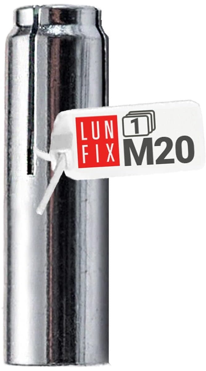 Inslaganker M20 - Slaganker stalen plug - Zware lasten bevestigen - Verzinkt staal corrosiebestendig - M20 20mm diameter - Zilver — afbeelding 1