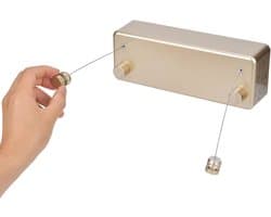 Oprolbare Kledinglijn - Drogrek Binnen - Kleding Drogen - Uitschuifbaar Touw - 4 Meter - Zilver