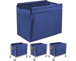 Vervangende Waszak - Lining Tas - Wassen Organiseren - Machinewasbaar - 77 x 44 x 60 cm - Blauw