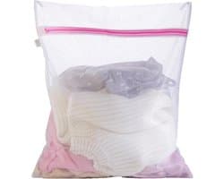 Wasnet Zak - Fijne Was - Kleding Beschermen - Ritssluiting - 50 x 60 cm - Wit