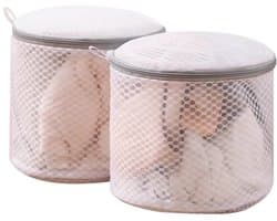 2 stuks honingraat mesh waszakken voor delicate stoffen met rits, kleding waszakken voor ondergoed, lingerie, beha, kousen, sokken, extra sterk, om betere bescherming te bieden