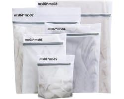 Waszakken voor de wasmachine - 5-delige set voor delicate kleding, schoenen, bh's en ondergoed