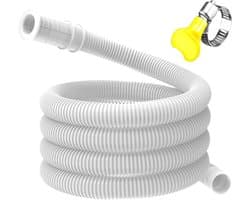 Afvoerslang - Waterafvoerslang Leiding - Vochtbeheersing Airco - Lekdichte Aansluiting - 5 Meter - Wit
