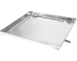 Lekbak Apparaten - Opvangbak Druppelbak - Voorkom Lekkage - Stevig Kunststof IJzer - 44x40x3 cm - Zilver