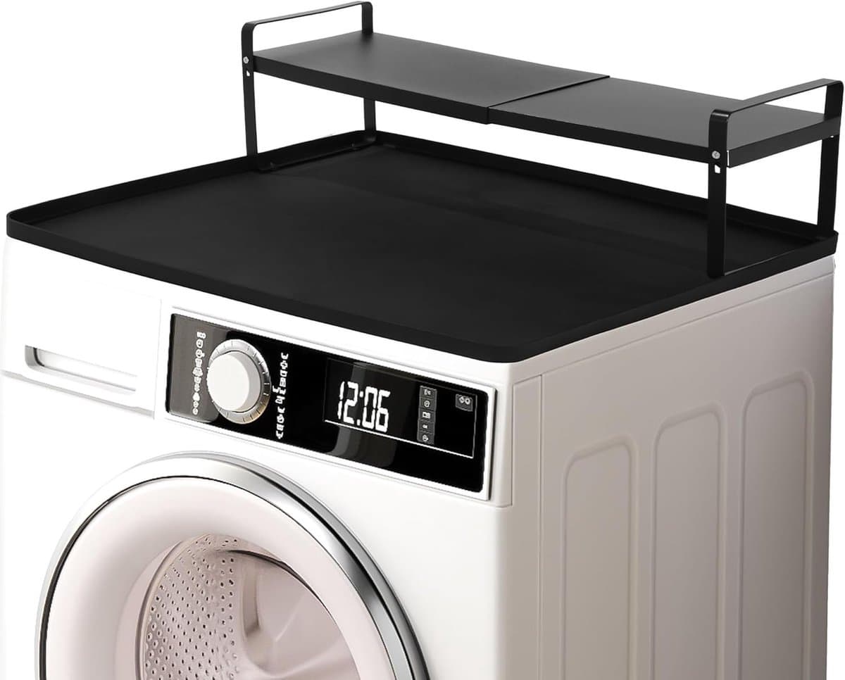 Universele Wasmachine Droger Aanrecht met Antislip en Opbergruimte — afbeelding 1