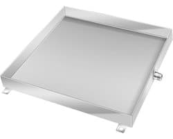 Condensaat Afvoerbak - Lekbak Airco - Buitenunit Opvang - Stevig Roestvrij Staal - 50cm Vierkant