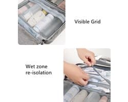 Waterdichte Hangende Toilet-/Make-up Tas voor Reizen - Opvouwbare Cosmetica Organizer