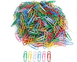 600 Gekleurde Paperclips Klein - Kunststof Gecoat Ijzer voor Documenten, Foto's en Posters