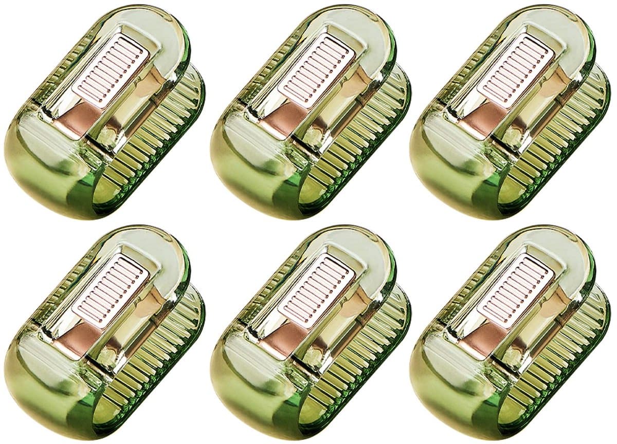 Dekbedclips, 6 stuks transparante, antislip dekbedovertrekclips, dekbedbevestigingsclips zonder spelden, dekbedovertrekclips, dekbedclips om het dekbed op zijn plaats te houden (groen) — afbeelding 1