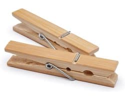 72 Haringen voor Waslijn - Traditionele Wasknijpers voor Kunst en Ambachten