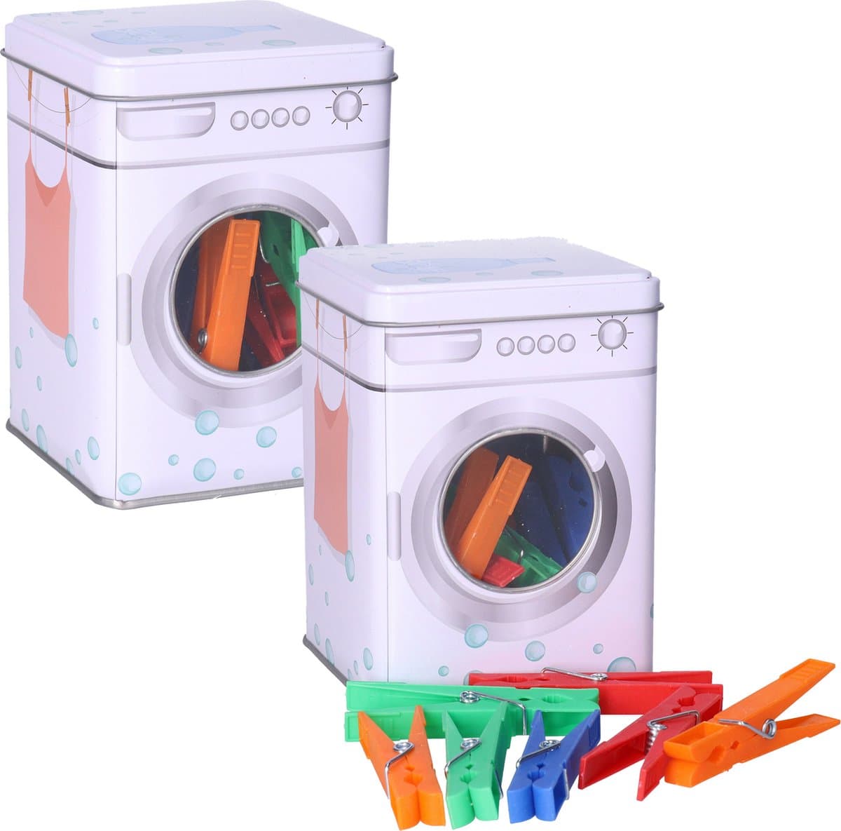 Kunststof wasknijpers - 48x - 4 kleuren per set - 8 cm — afbeelding 1