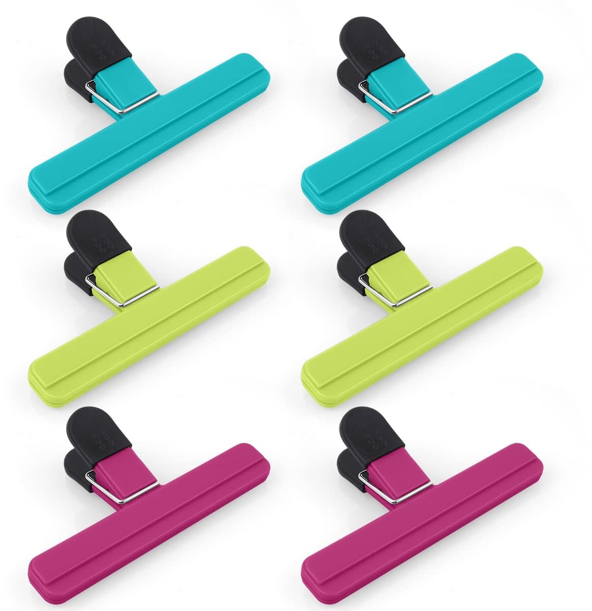 Ibenzoa® Veelzijdige Set van 6 Grote Voedselclips voor Verse Snacks en Meer — afbeelding 1