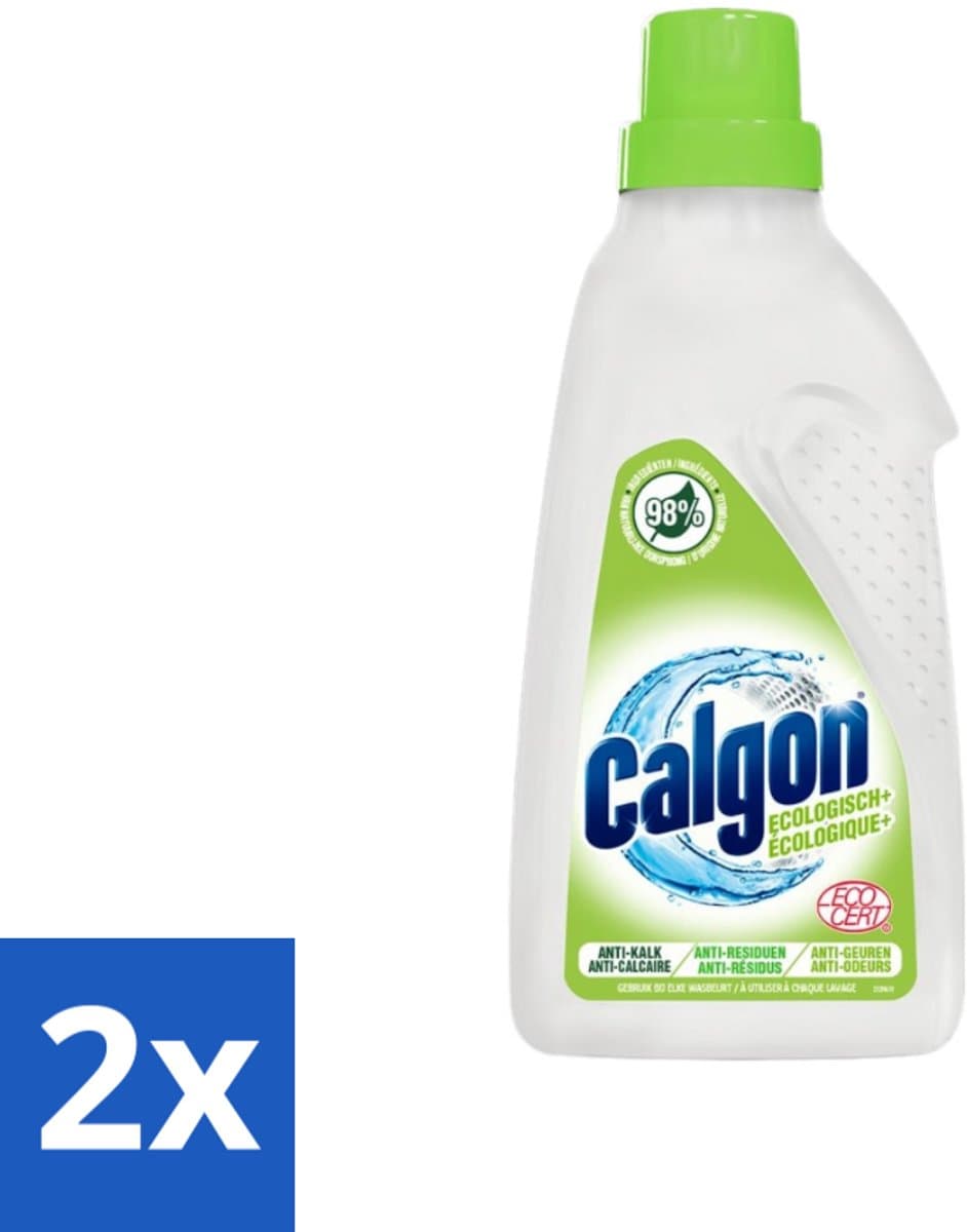 2 x Calgon - Wasmachinereiniger - Gel - 750ml - 15 Wasbeurten - Wasmachinereiniger - Wasmachine Schoonmaken - Kalkaanslag - Vuilophoping - Wasmachine Onderhoud — afbeelding 1