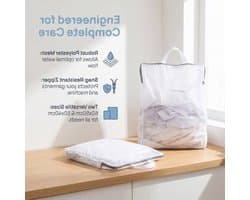 Herbruikbare waszakken van net, 60 x 50 cm en 50 x 40 cm, voor delicate was, met ritssluiting en duurzame bescherming voor kleding, ondergoed en panty's