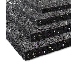 Anti-trillingsmat - Rubberen mat Dempingmat - Apparatuur Dempen - Scheurvast en antislip - 625 x 150 cm - Zwart