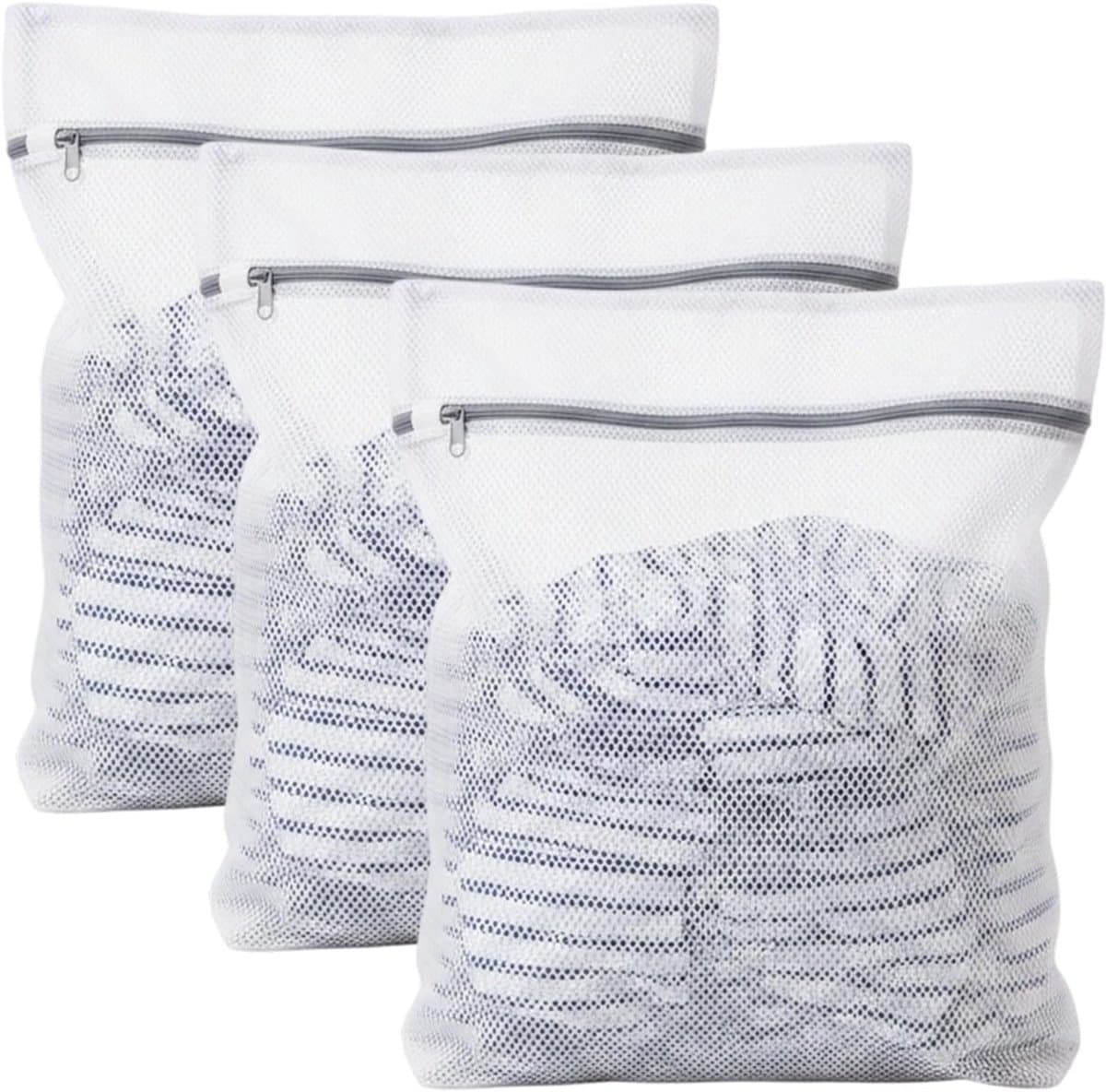 Wasnet voor Wasmachine - 3 Stuks, 50 x 60 cm, Ideaal voor Delicate Kleding en Ondergoed — afbeelding 1