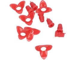 30Set Vogelvoeder Vervanging Er Plastic Vogelvoeder Vervangende Onderdelen Arieor GardenRed, Tuin Ding Wilde Vogels Wild Dier Ram (rood)