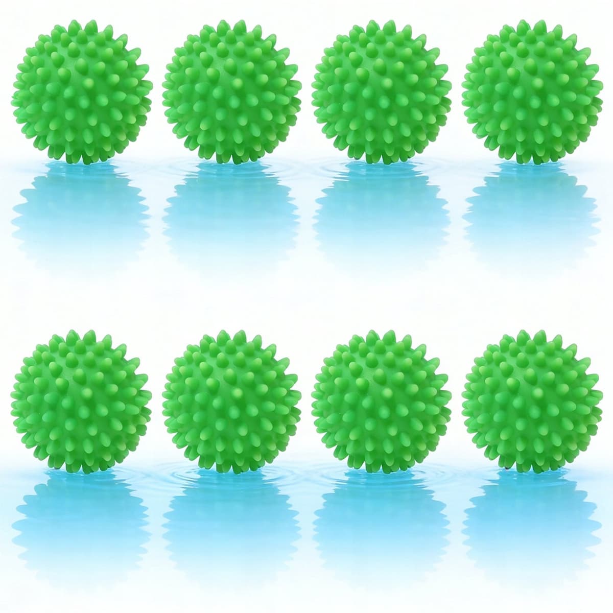 8x Witte Wasmachinestofballen voor Zachte Kleding & Snellere Droogtijd — afbeelding 1