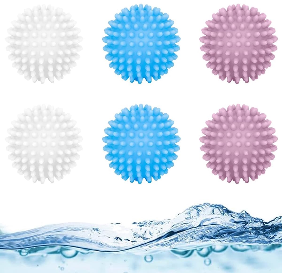 Set van 6 Herbruikbare Droogballen voor Wasmachine — afbeelding 1
