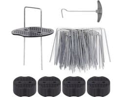 Dailygoods- Grondankers Antiroest - 50 Stuks - Bevestigingsankers Tuin - U-vormig - Staal met Verzinkte Behandeling - Geschikt voor Onkruiddoek - Tuinankers