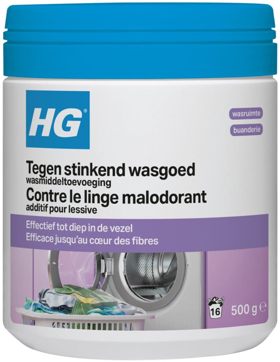 HG tegen stinkend wasgoed wasmiddeltoevoeging 500gr — afbeelding 1