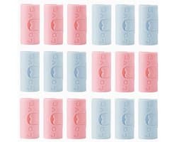 18 Counts Bed Sheet Grippers with Two-Speed Adjustment, Bed Sheet Holder Clips That Hold Slip and Fall Out, Clips for Snack Bookmark Clip Order Random Color