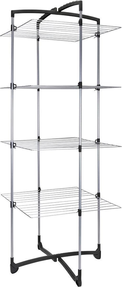 Metaltex - Fortino 4 - Droogtoren - Droogrek - 4 Etages - 33 meter Drooglengte - 69x64x171 cm — afbeelding 1
