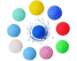 Droogballen voor wasmachine - Set van 10 in verschillende kleuren