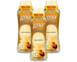 3 x Lenor – Geurparels – Gouden Orchidee – 570 g - Voordeelverpakking - 3 stuks