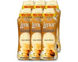 6 x Lenor – Geurparels – Gouden Orchidee – 570 g - Voordeelverpakking - 6 stuks