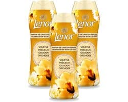 3 x Lenor - Geurbooster - Gouden Orchidee - 22 Wasbeurten - Voordeelverpakking - 3 stuks