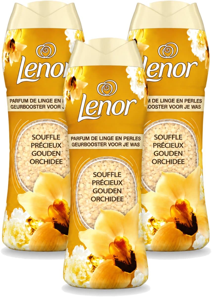 3 x Lenor - Geurbooster - Gouden Orchidee - 22 Wasbeurten - Voordeelverpakking - 3 stuks — afbeelding 1