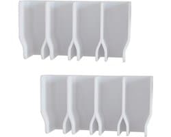 Wanddroogrek Uitschuifbaar - Kledinghanger Houder - Kledingrek Muur - Wasrek Inklapbaar - Droogrek Hangend - Badkamer Organizer - Ophangsysteem Zonder Boren - Kledingroede - Wasruimte Accessoires - Zuignap Bevestiging - Grijs - 1 Stuk