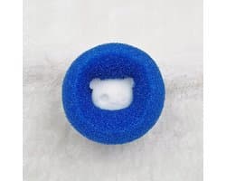 Wasbal met spons, blauw, voor kledingverzorging