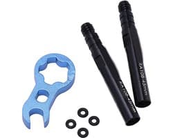 Ventielverlengingsset Buis Aluminiumlegering voor racefiets (45 mm)