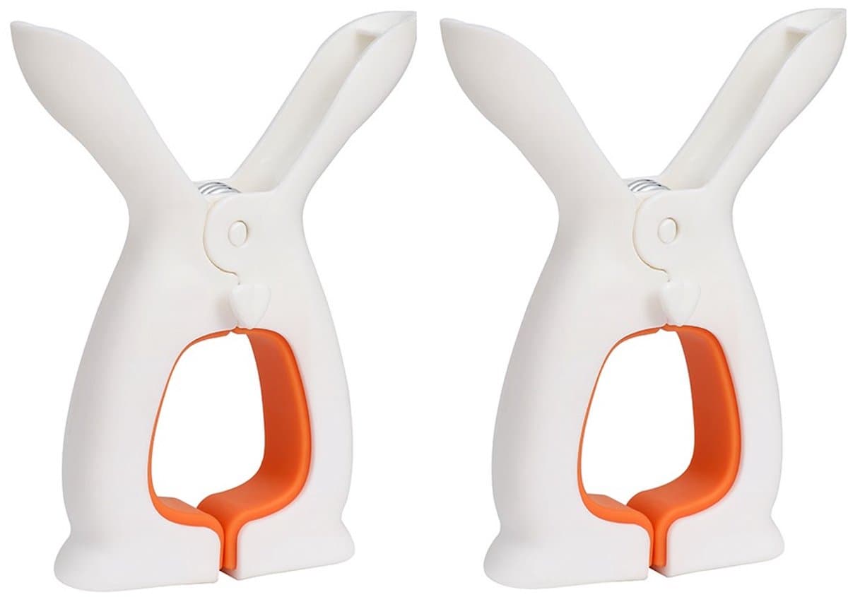 Wasknijpers - Droogknijpers - Wasknijpers Kunststof - Antislip wasknijpers voor het drogen van lakens en dekens, huishoudelijk gebruik, stevige en gebruiksvriendelijke wasknijpers - 2-pack — afbeelding 1