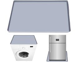 Unyqoos® Grijze siliconen vloerbeschermingsmat van 60x60 cm voor keuken en wasruimte