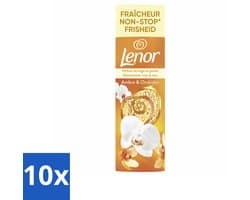 10 x Lenor - Geurbooster - Amber & Orchidee - Non-Stop Frisheid - 19 Wasbeurten - Geurbooster - Wasgeur - Langdurige Frisheid - Amber Geur - Orchidee Geur